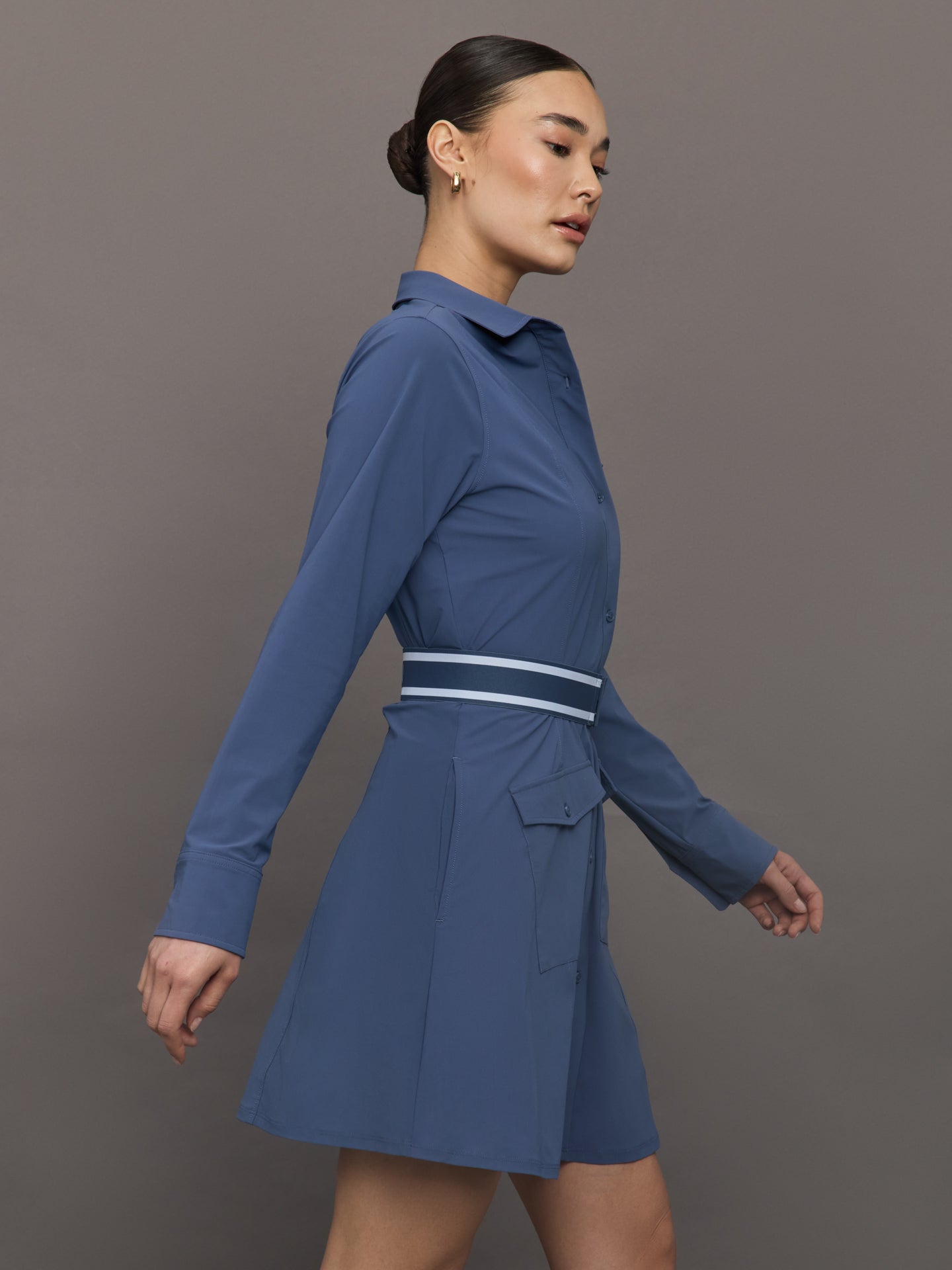 Phoenix Long Sleeve Dress - Vintage Indigo - Image 5