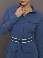 Phoenix Long Sleeve Dress - Vintage Indigo - Image 6