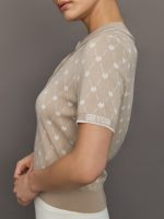 Wolf Chain Jacquard Polo - Sand - Image 6