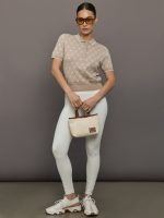 Wolf Chain Jacquard Polo - Sand - Image 3