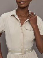 Phoenix Shirt Dress - Sand - Image 7