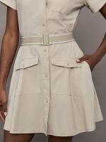 Phoenix Shirt Dress - Sand - Image 8