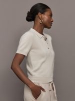 Brushed Bardot Sweater - Sand - Image 4