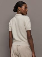 Brushed Bardot Sweater - Sand - Image 5