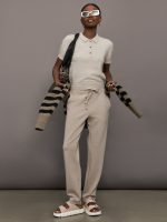 Brushed Bardot Sweater - Sand - Image 7