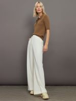 Alberto Knit Polo Blouse - Brown Sugar - Image 3
