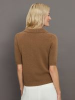 Alberto Knit Polo Blouse - Brown Sugar - Image 6