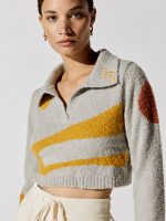 Pattern Block Long Sleeve - Stone - Image 6