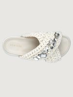 Woven Stones Slide - True White - Image 3