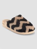 Patchwork Zigzag Slide - Brown - Image 3