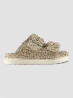 Vegan Buckle Slide - Beige