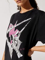 Zeber Short Sleeve Graphic Tee - Black - Image 4