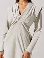 Emylie Long Sleeve Dress - Mixed Grey - Image 4