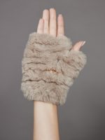 Faux Mandy Mittens - Palomino - Image 2