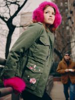 Faux Long Hair Fur Earmuffs - Pink - Image 2