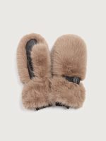 Faux Fox Mittens - Palomino - Image 2