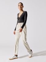 Harleen Eco Slinky Jersey Twist Front Bodysuit - Black - Image 2