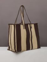 Tote Striped Canvas - Beige/Oil Multi - Image 2