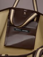 Tote Striped Canvas - Beige/Oil Multi - Image 4