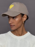 Baseball Hat Heart Patch - Sand/Sunshine - Image 2