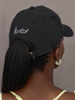 Baseball Hat Heart Patch - Black/White - Image 2