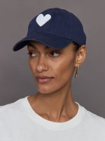 Baseball Hat Heart Patch Indigo/White - Indigo - Image 3
