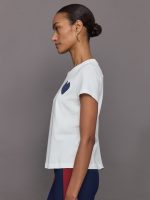 Suke Tee Contrast Imperfect Heart Tee - White - Image 5