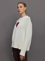 Lovey Heart Sweater - Natural - Image 6