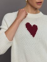 Lovey Heart Sweater - Natural - Image 5