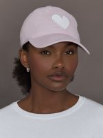 KR Imperfect Heart Hat - Lavender / White - Image 2