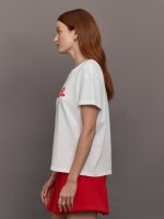 Suke Love Lines Tee - White - Image 5