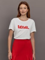Suke Love Lines Tee - White - Image 3