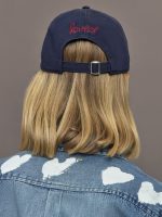 KR Imperfect Heart Hat - Navy-Red - Image 2