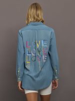 Mia Shirt Love - Chambray Blue - Image 3