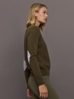 Patchwork Pullover - Army Green - Image 5