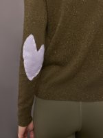 Patchwork Pullover - Army Green - Image 6