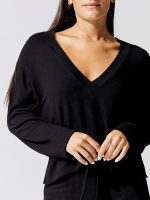 Lori V Neck - Black - Image 4
