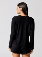 Lori V Neck - Black - Image 5