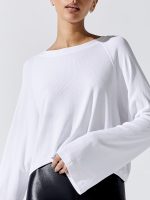 Quinn Boxy Long Sleeve - White - Image 3