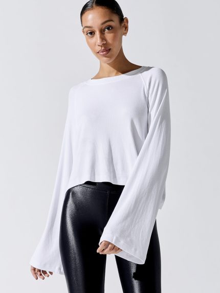 Quinn Boxy Long Sleeve - White