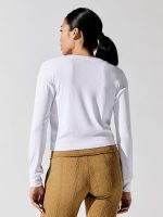 Arlette Notch Long Sleeve - White - Image 5