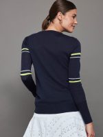 40 Love Knit - Navy with Yellow and White Stripes - Image 3