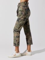 Bryn Paper Bag Vintage Washed Camo Pant - Woodland Camo - Image 3
