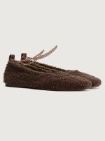 Augusta Teddy Ballet Flat - Chocolate - Image 3