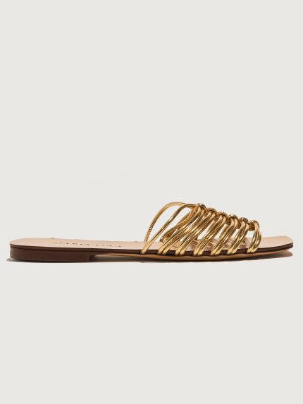 Maddalena Capri Sandal - Gold