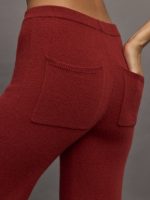 Sterling Cashmere Pant - Burgundy - Image 3