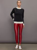 Tamino Cashmere Top - Black/ Cream - Image 11
