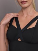 Feline Longline Bra - Black - Image 4