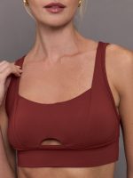 Verve Longline Bra - Terracotta - Image 8