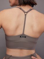 Palma Gloss Longline Bra - Bronzed Pewter - Image 7